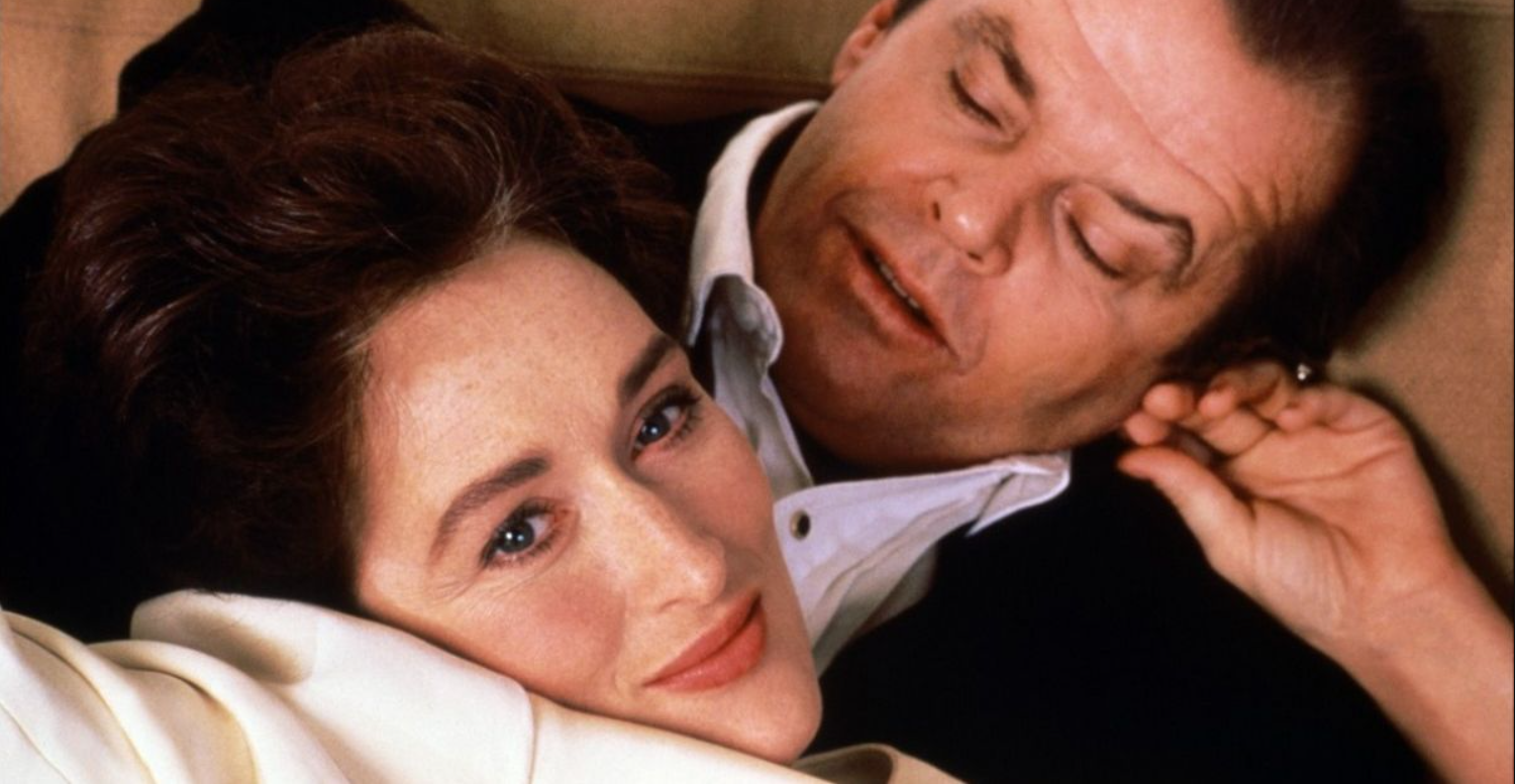 Meryl Streep and Jack Nicholson romantic scene in Heartburn movie